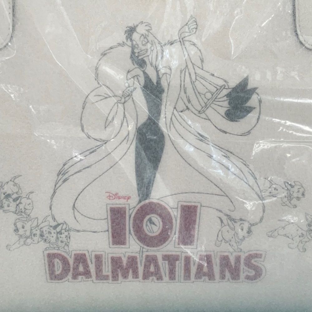 NEW DISNEY X COACH CITY TOTE BAG 101 DALMATIONS CRUELLA MOTIF - Picture 7 of 12